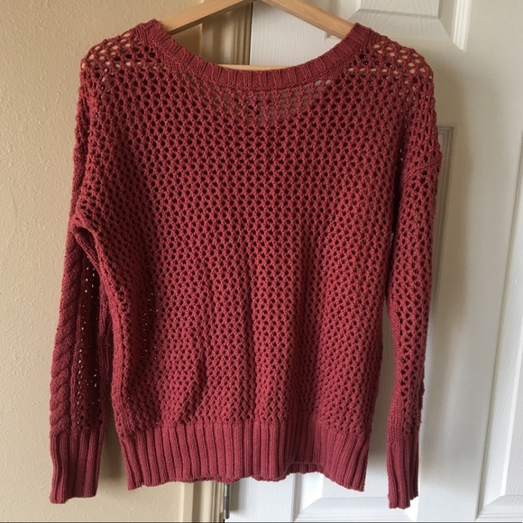Dusty Red American Eagle Knitted Sweater - Picture 2 of 3